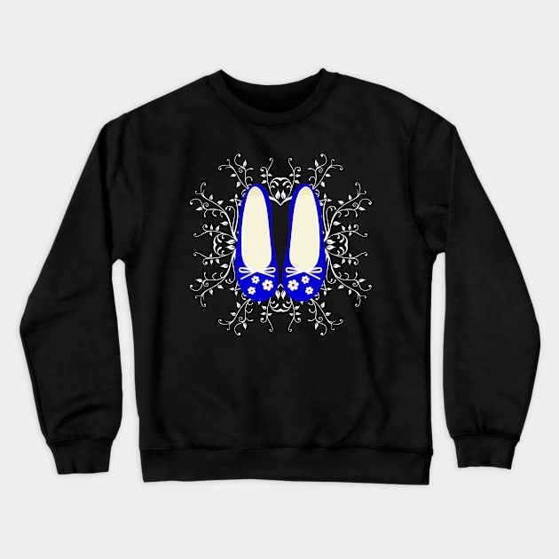 Cute royal blue pumps shoes Crewneck Sweatshirt by Mayathebeezzz